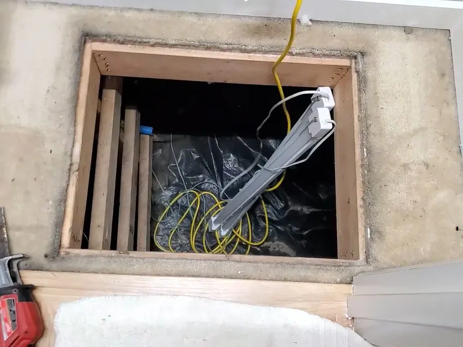 Crawlspace drain piping and cleanout work below a home related to Hydro Jetting in Altadena, CA
