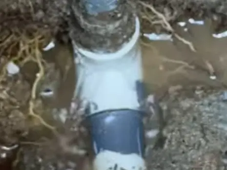 Exposed slab piping and leak detection work on a concrete floor related to Burst Pipe Repair in Altadena, CA
