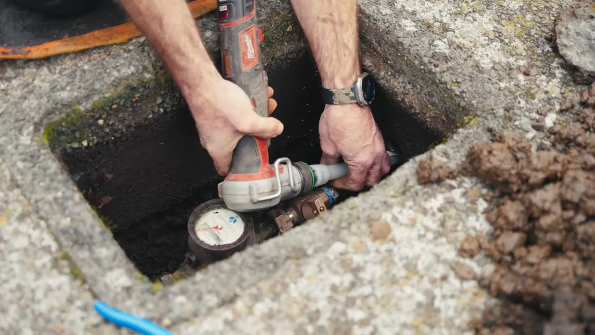 Water supply line repair with exposed copper or pex piping for Hydro Jetting in Altadena, CA